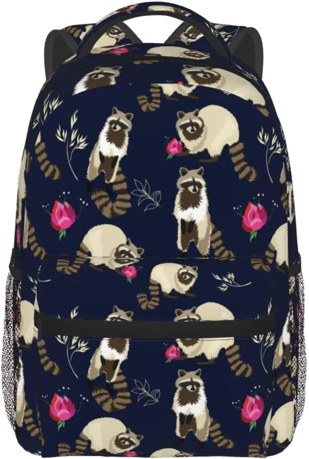 Raccoon Cute Beast Backpack For College School Large Laptop Bag Shoulder Bags Student Bookbag 17 Inch