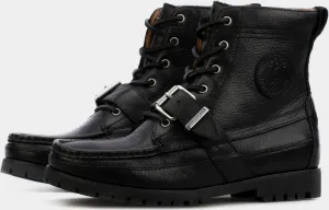 Ralph Lauren Ranger Mens Classic Duck Black Silver Lightweight Comfort Boot