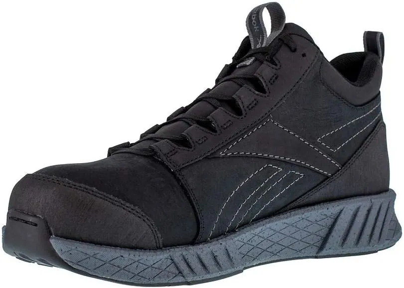 Reebok Men's Rb4302 Fusion Formidable Safety Composite Toe Athletic Work Mid Cut Shoe Black and Grey Industrial & Construction Boot