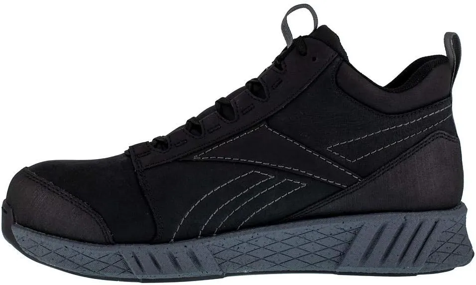 Reebok Men's Rb4302 Fusion Formidable Safety Composite Toe Athletic Work Mid Cut Shoe Black and Grey Industrial & Construction Boot