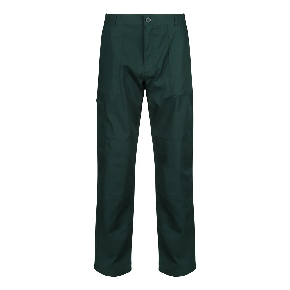 Regatta TRJ330 Water-Repellent Multi-Pocket Action Trousers Green