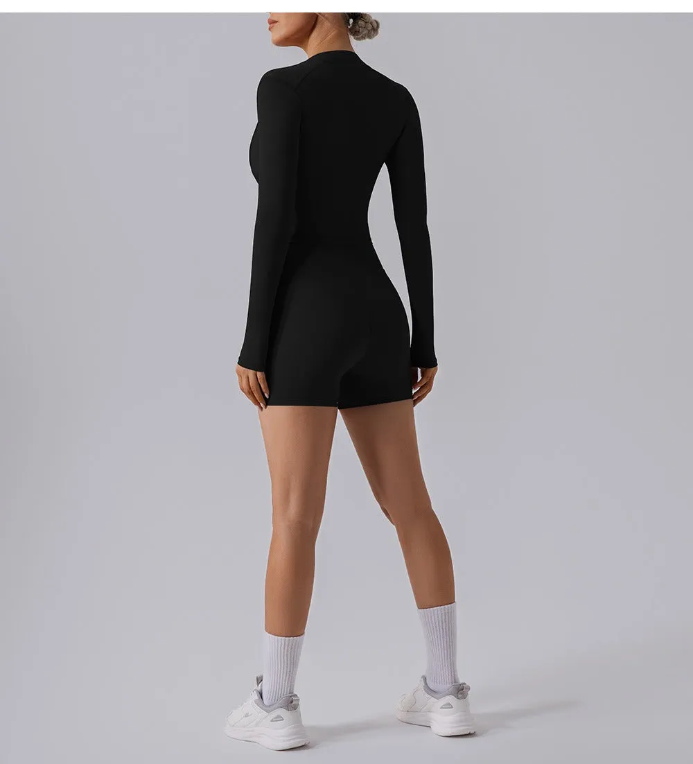 Regina Longsleeve Zip Top & Shorts Set