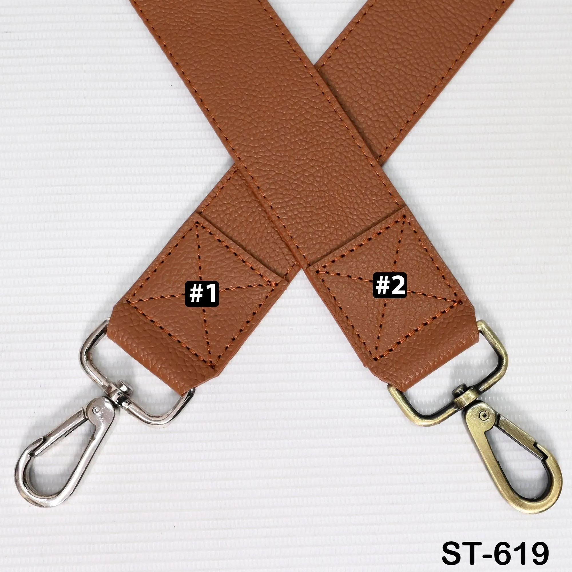 Replacement Crossbody Leather Strap Handbag Adjustable Strap Messenger Bag Shoulder Strap Purses Embroidery Brown Birthday Gift for Sister