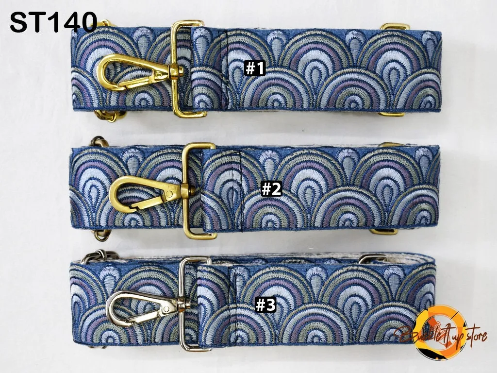 Replacement Guitar Strap Crossbody Sling Bag Strap for Purses Embroidered Adjustable Handbag Boho Strap Embroidery Camera Strap Gift for Mom