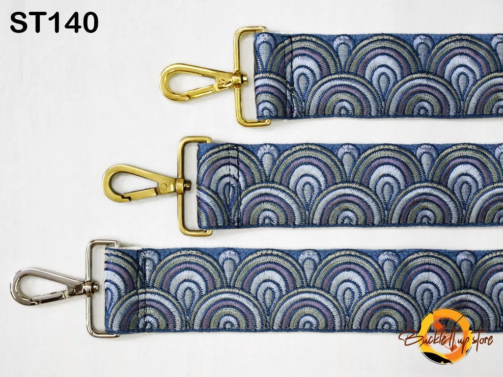 Replacement Guitar Strap Crossbody Sling Bag Strap for Purses Embroidered Adjustable Handbag Boho Strap Embroidery Camera Strap Gift for Mom