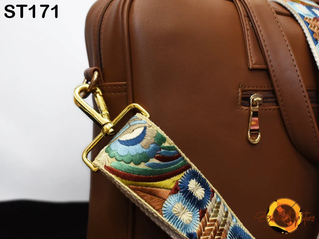 Replacement Handbag Boho Bag Strap Embroidered Camera Strap Crossbody Strap for Purses Embroidery Adjustable Guitar Strap Gift for Daughter