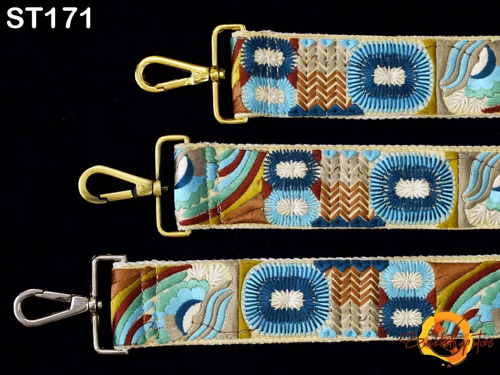 Replacement Handbag Boho Bag Strap Embroidered Camera Strap Crossbody Strap for Purses Embroidery Adjustable Guitar Strap Gift for Daughter
