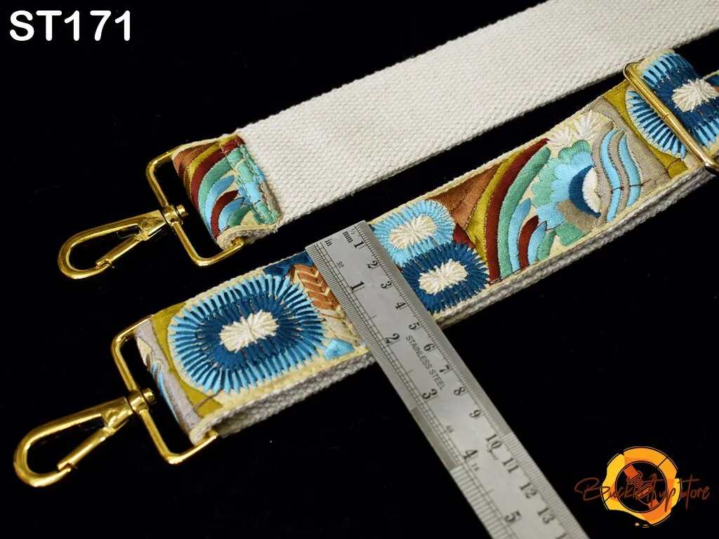 Replacement Handbag Boho Bag Strap Embroidered Camera Strap Crossbody Strap for Purses Embroidery Adjustable Guitar Strap Gift for Daughter