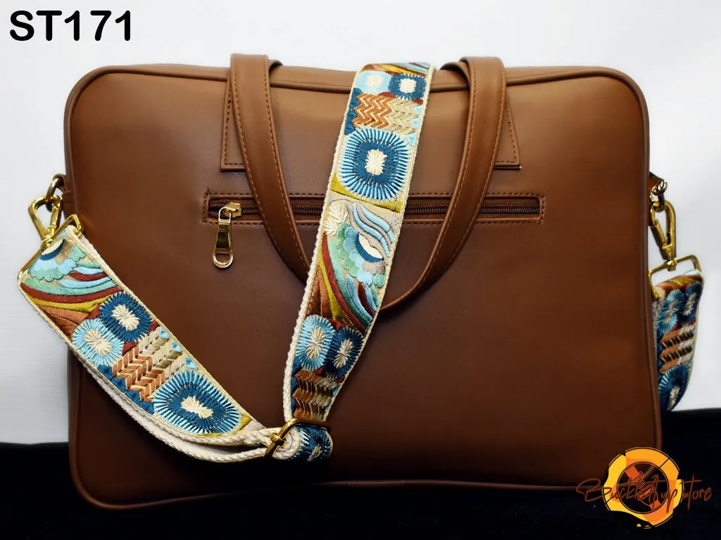 Replacement Handbag Boho Bag Strap Embroidered Camera Strap Crossbody Strap for Purses Embroidery Adjustable Guitar Strap Gift for Daughter