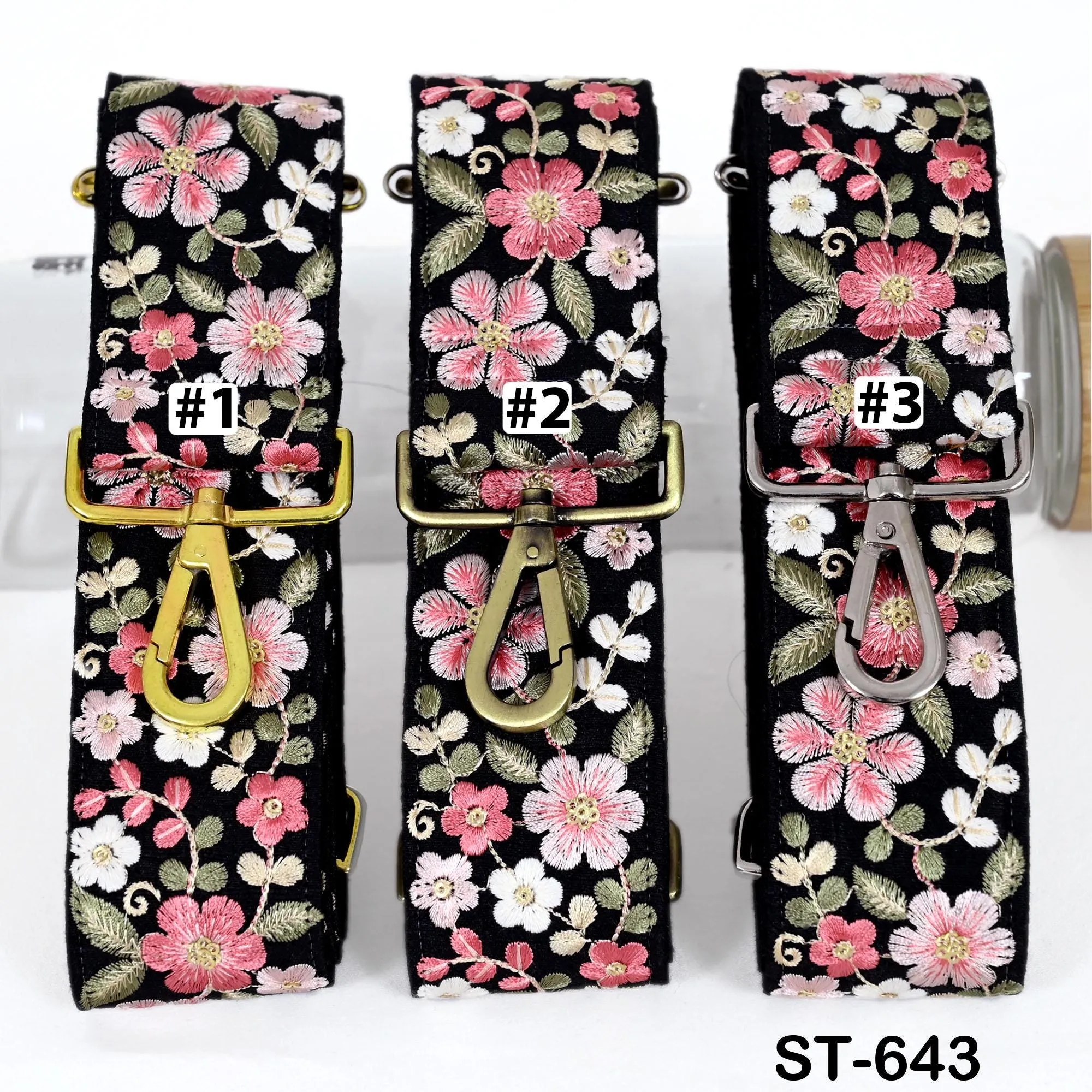 Replacement Handbag Boho Bag Strap Embroidered Camera Strap Crossbody Strap for Purses Embroidery Adjustable Guitar Strap Gift for Sister