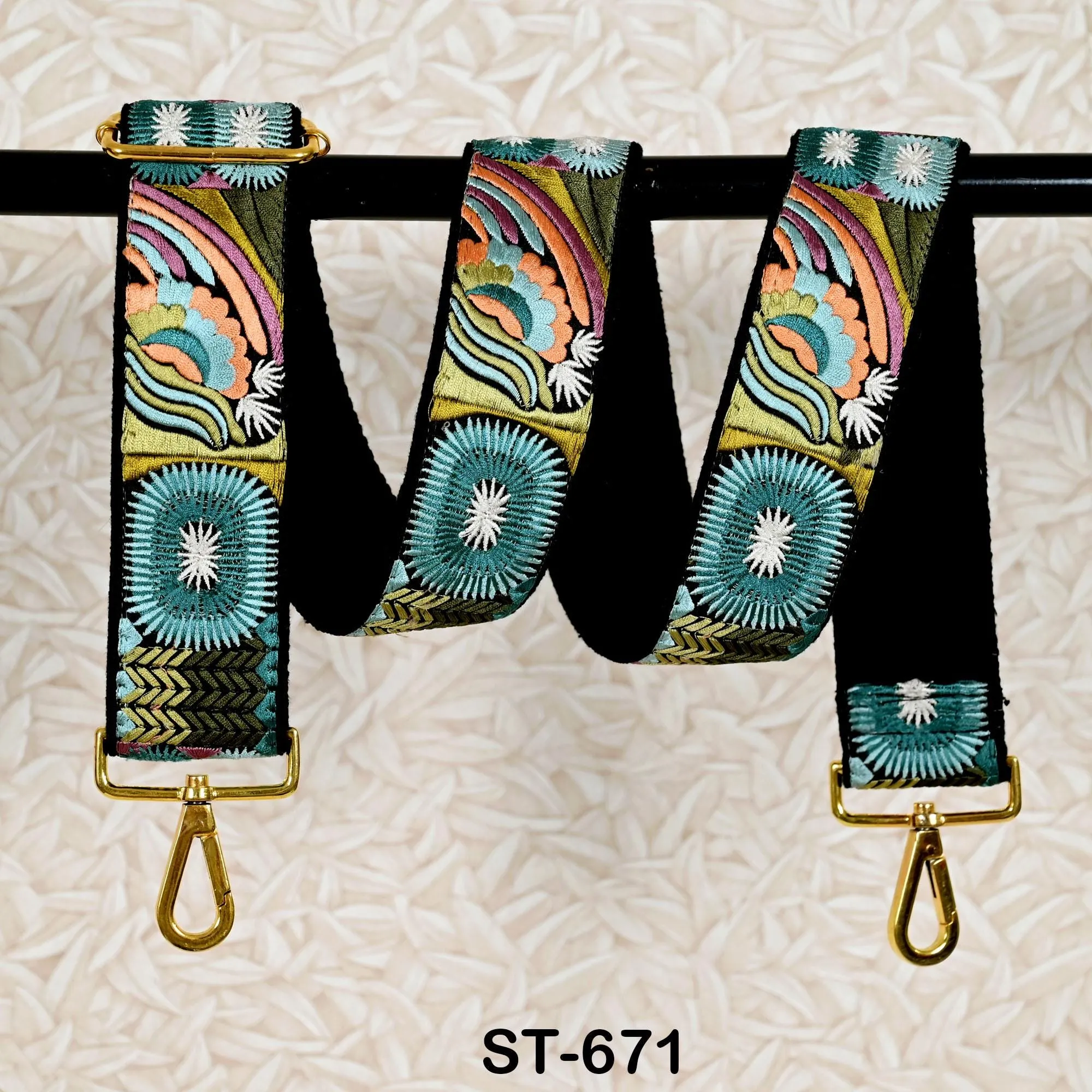 Replacement Purse Strap Crossbody Strap for Purses Detachable Embroidered Bag Strap Embroidery Guitar Strap Handbag Strap Gift Mothers Day