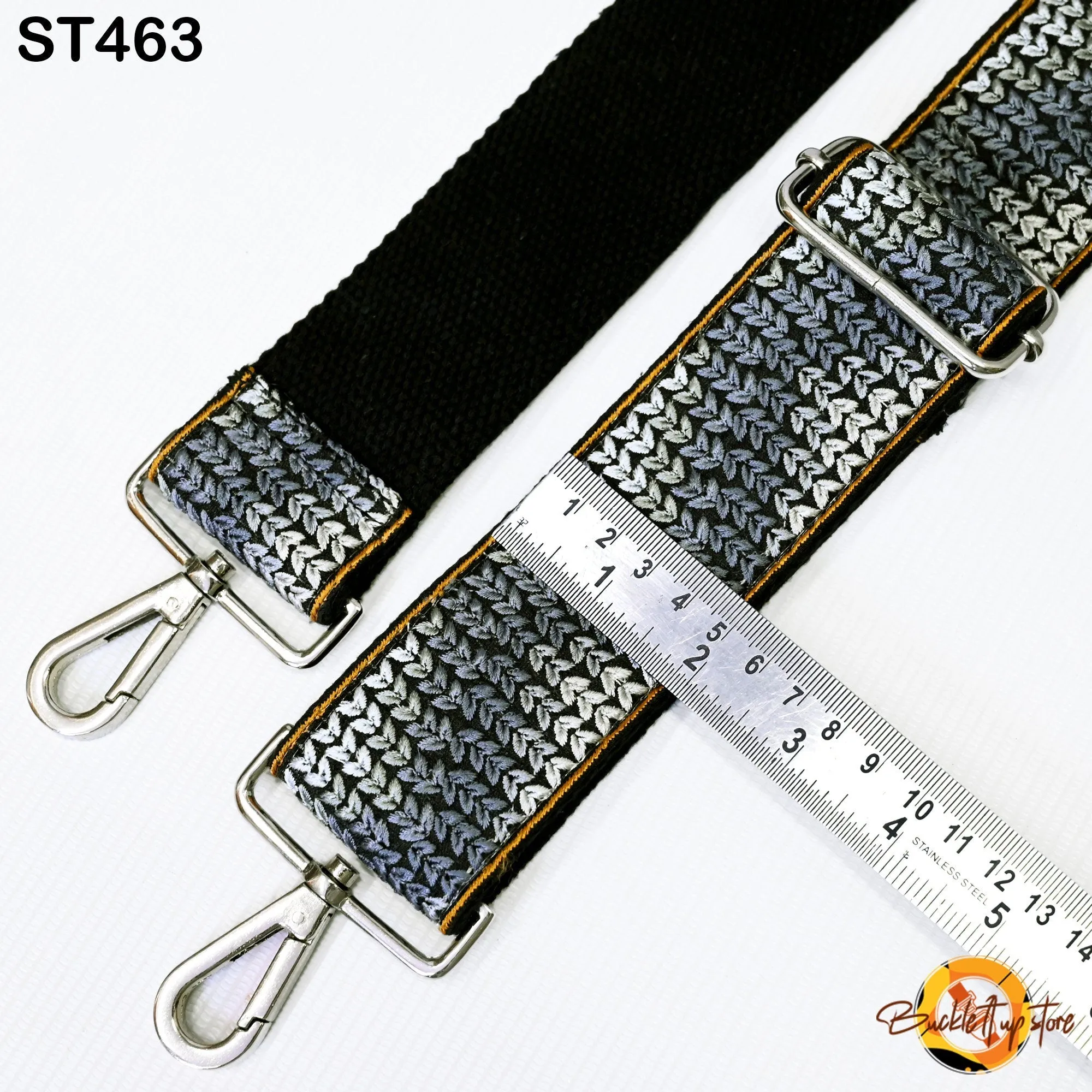 Replacement Purse Strap Embroidery Crossbody Strap for Purses Floral Embroidered Bag Strap Boho Guitar Strap Handbag Strap Gift for Sister