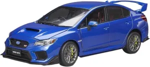 Resin Car Models Kit 1 18 Fit for Subaru WRX Sti 2018 Edition Simulation Alloy Car Model Collectible Souvenir Decoration(Blue)