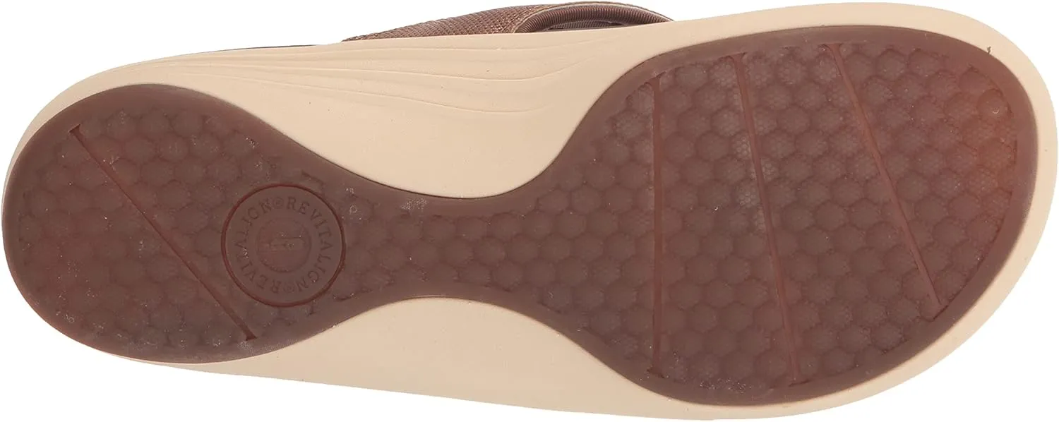 REVITALIGN Women's Yumi Metallic Orthotic Sandal