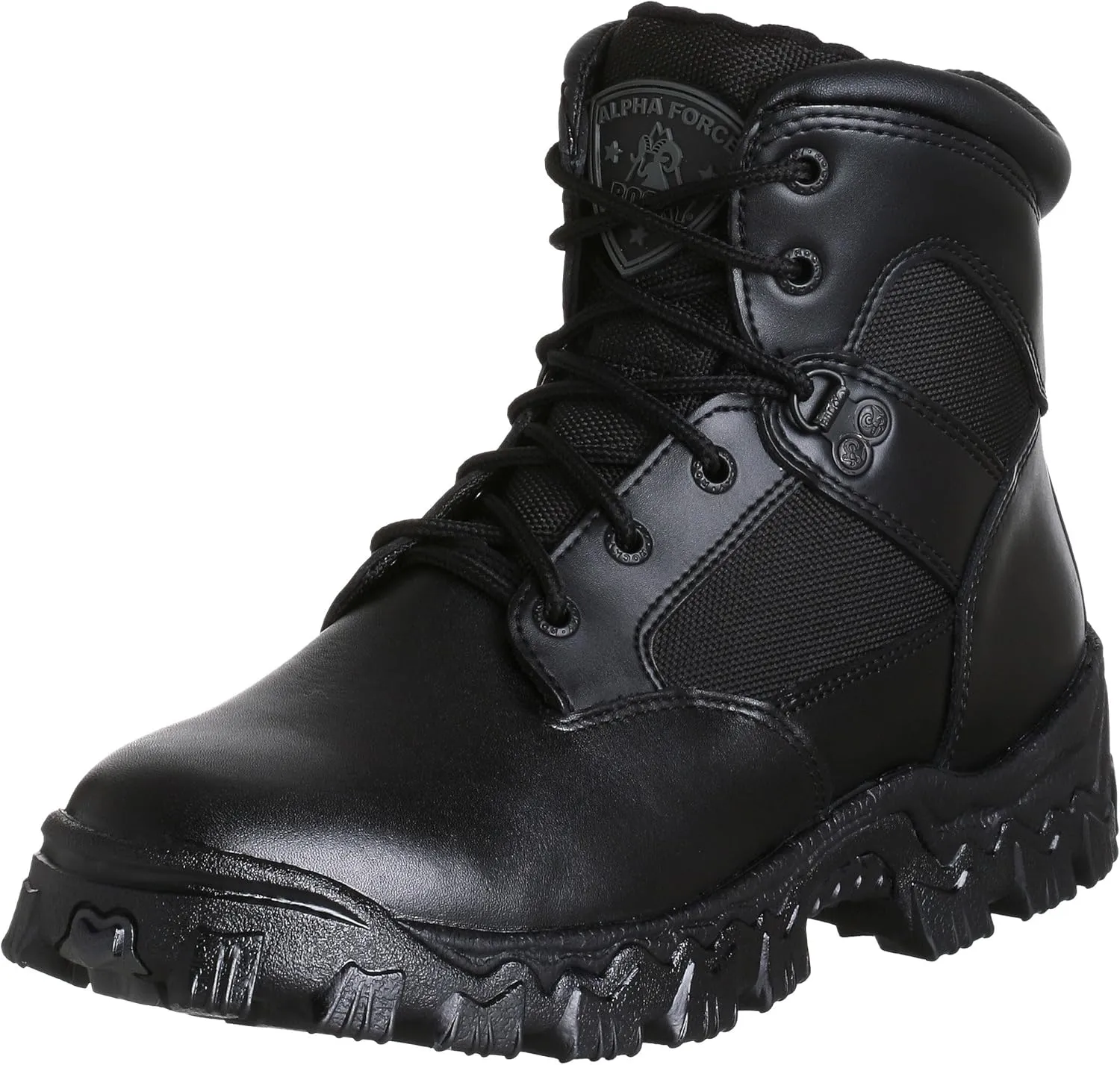 ROCKY Alpha Force Waterproof Public Service Boot, Black, Size 10(WI)