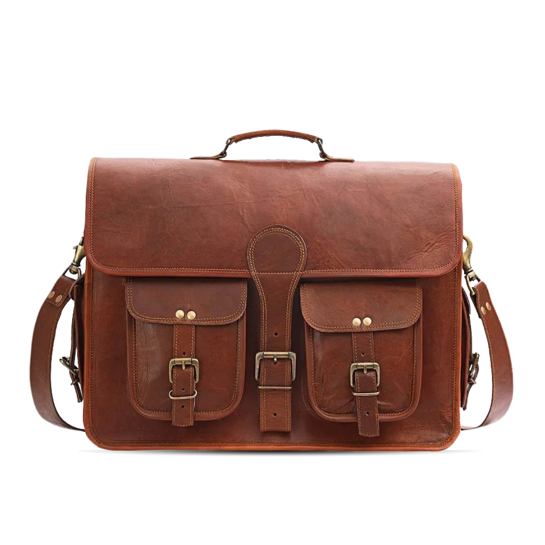 Rustic Brown Leather Bag