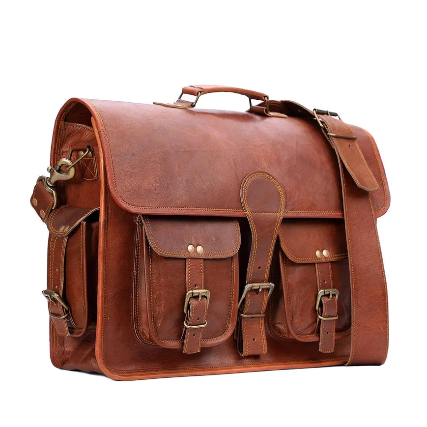 Rustic Brown Leather Bag