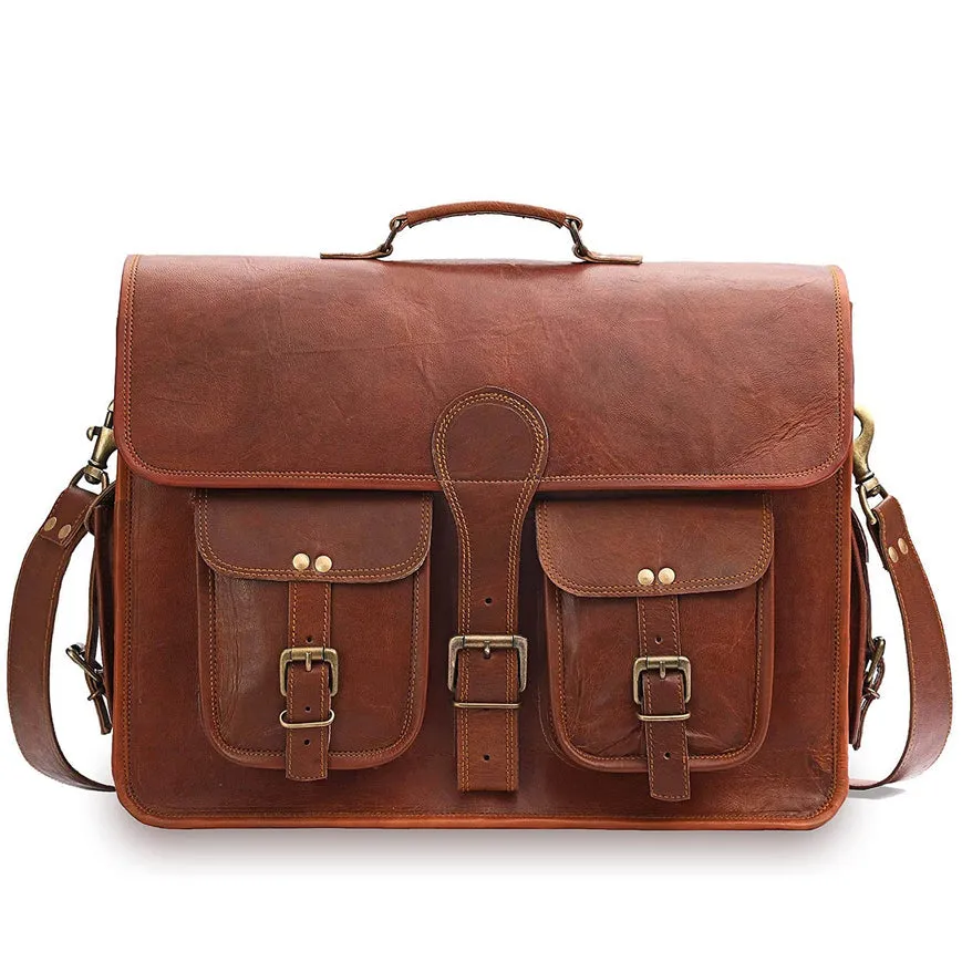 Rustic Brown Leather Bag