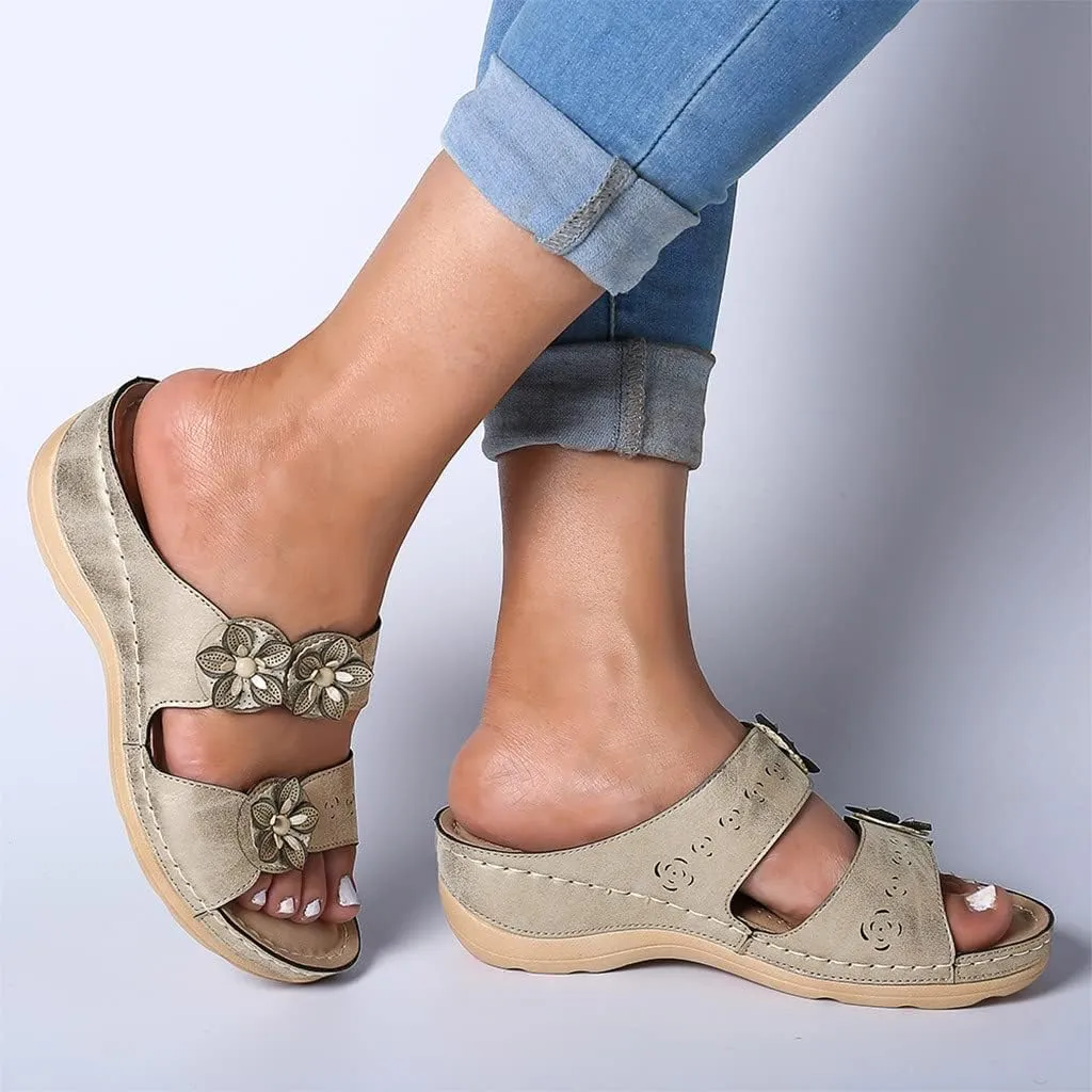 Sandals for Women Dressy Summer, Womens Sandals Orthopedic Open Toe Sandals Retro Anti Slip Comfy Breathable Shoes