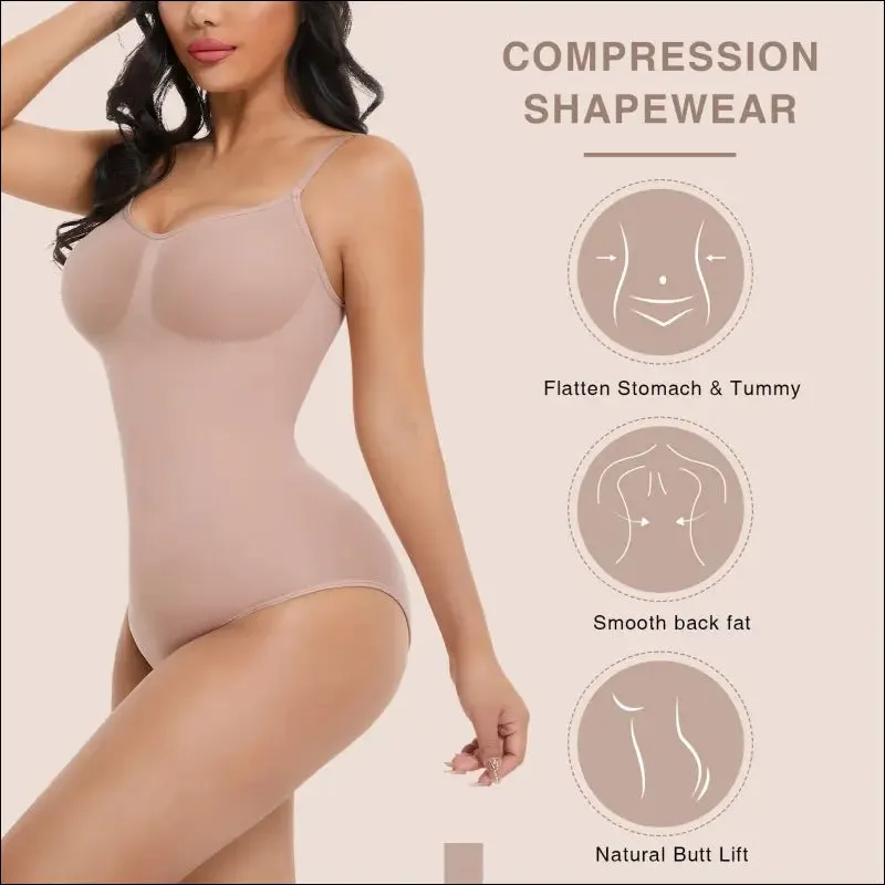 Seamless shapewear skims bodysuit women tummy control body shaper fajas colombianas waist trainer