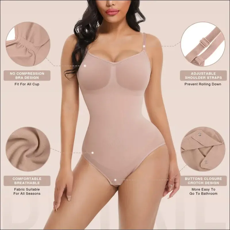 Seamless shapewear skims bodysuit women tummy control body shaper fajas colombianas waist trainer