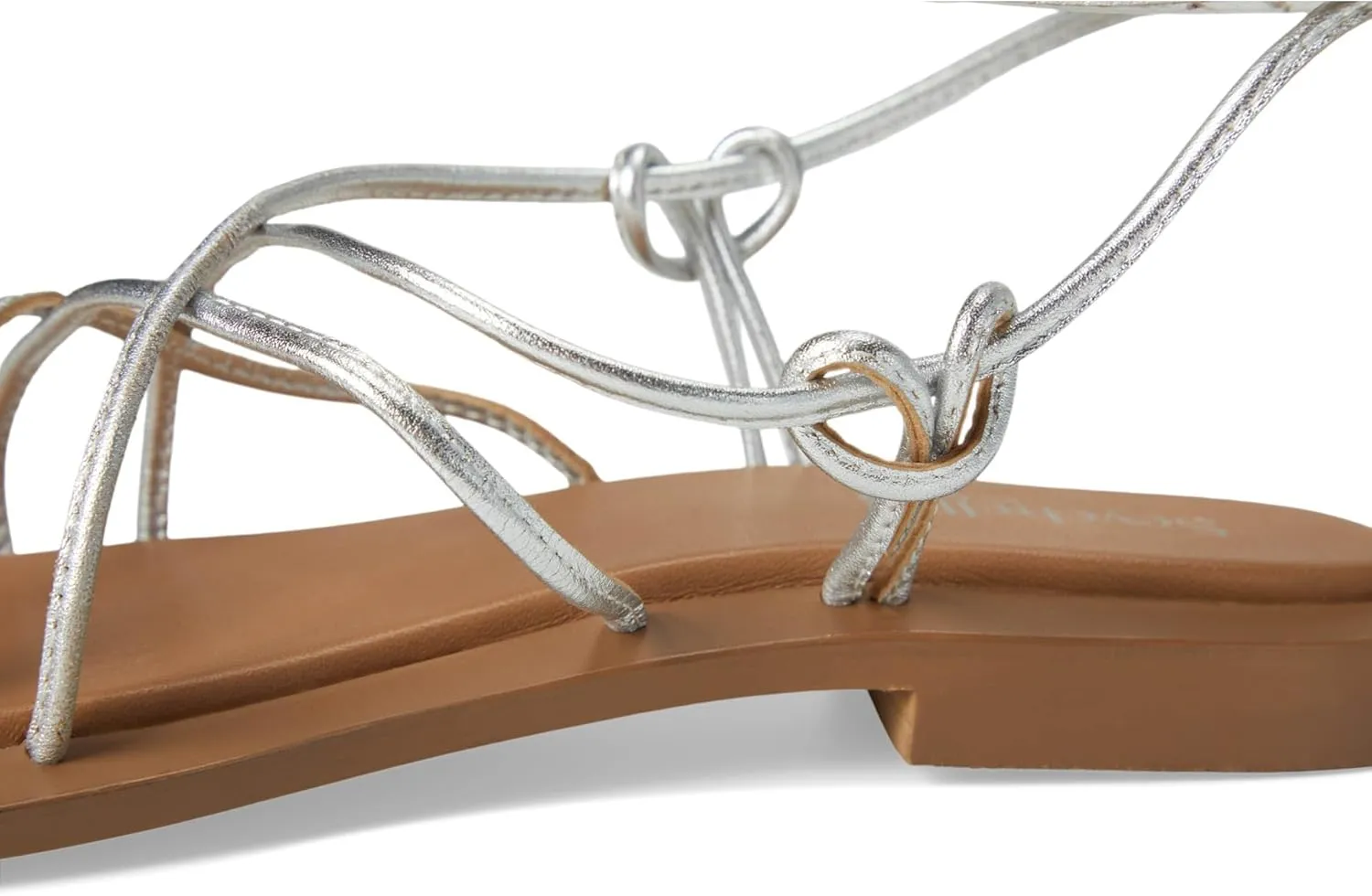 Seychelles Women's Lilac Two Metallic Leather Flat Sandal