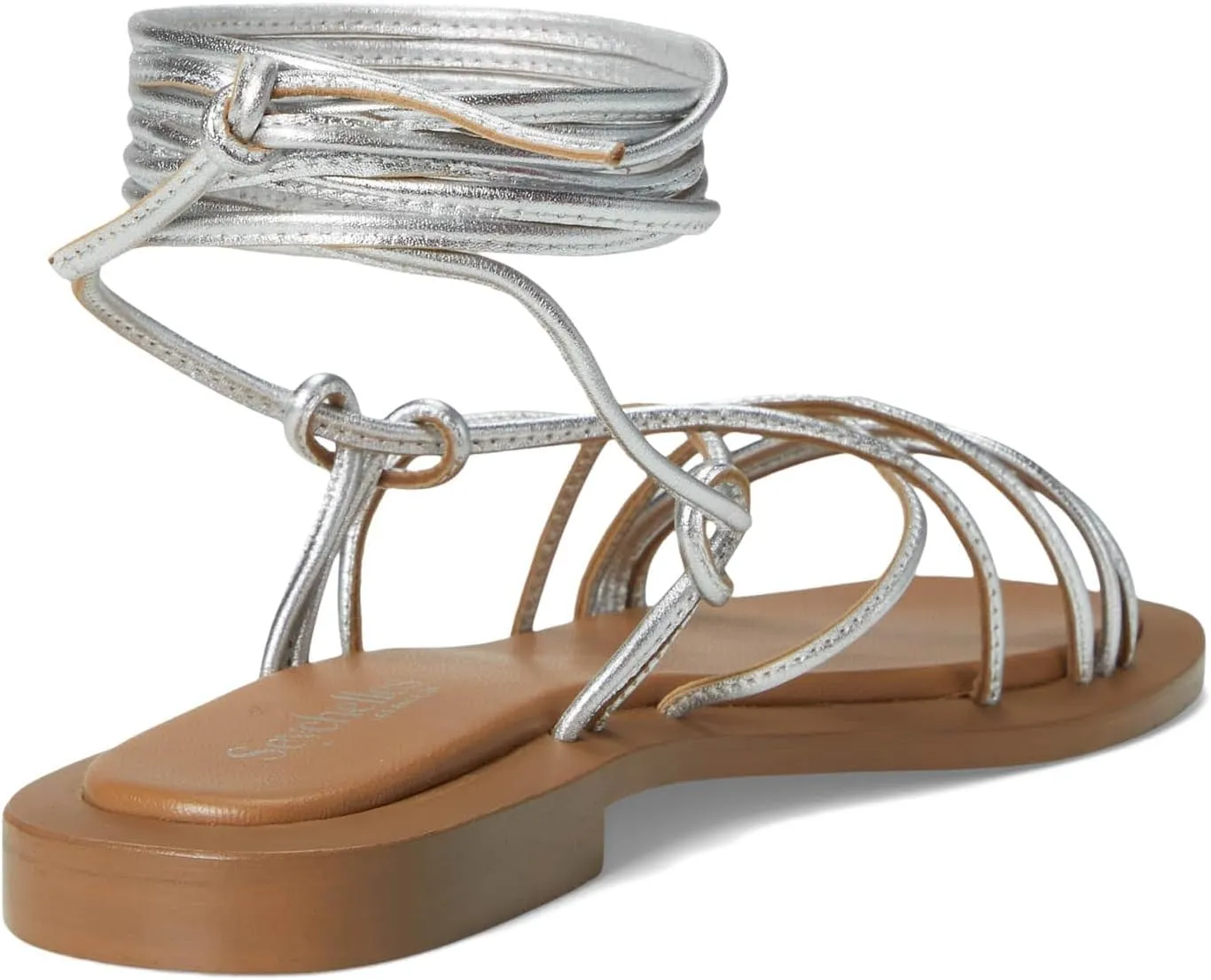Seychelles Women's Lilac Two Metallic Leather Flat Sandal