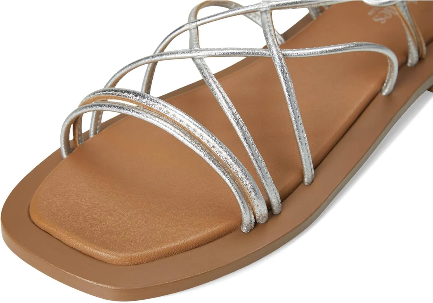 Seychelles Women's Lilac Two Metallic Leather Flat Sandal
