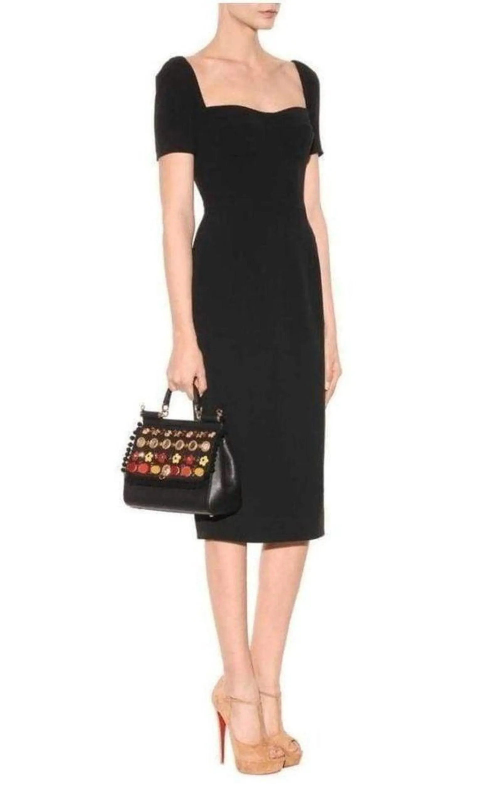 Sicily In Raffia Shoulder Leather Bag