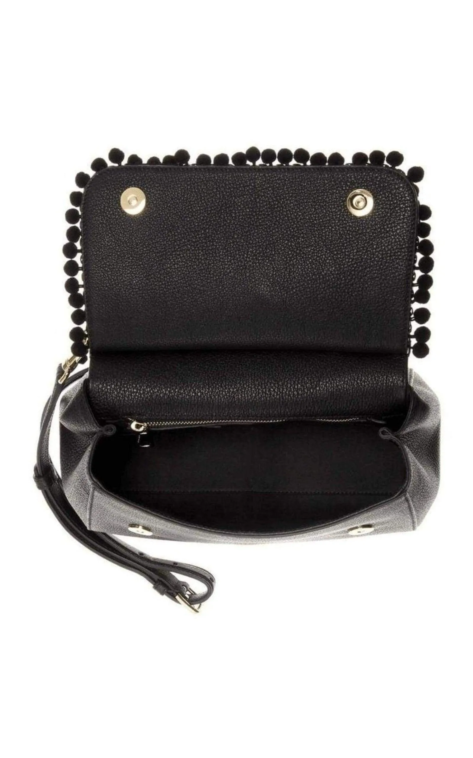 Sicily In Raffia Shoulder Leather Bag