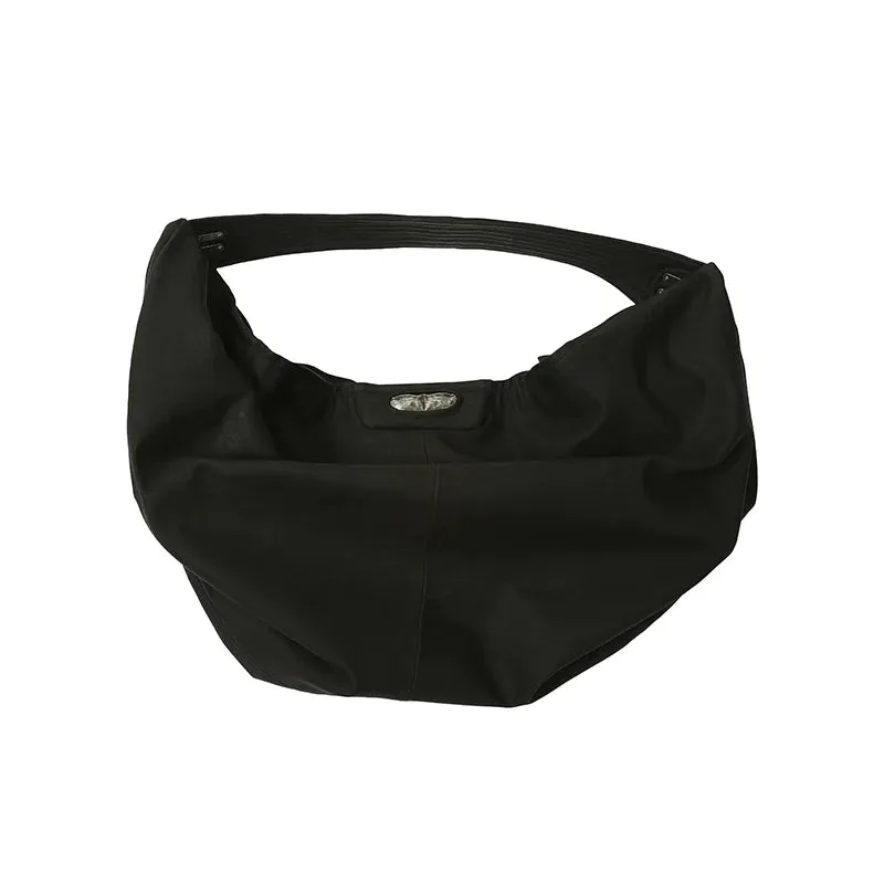 Silver Inlaid Hobo Bag