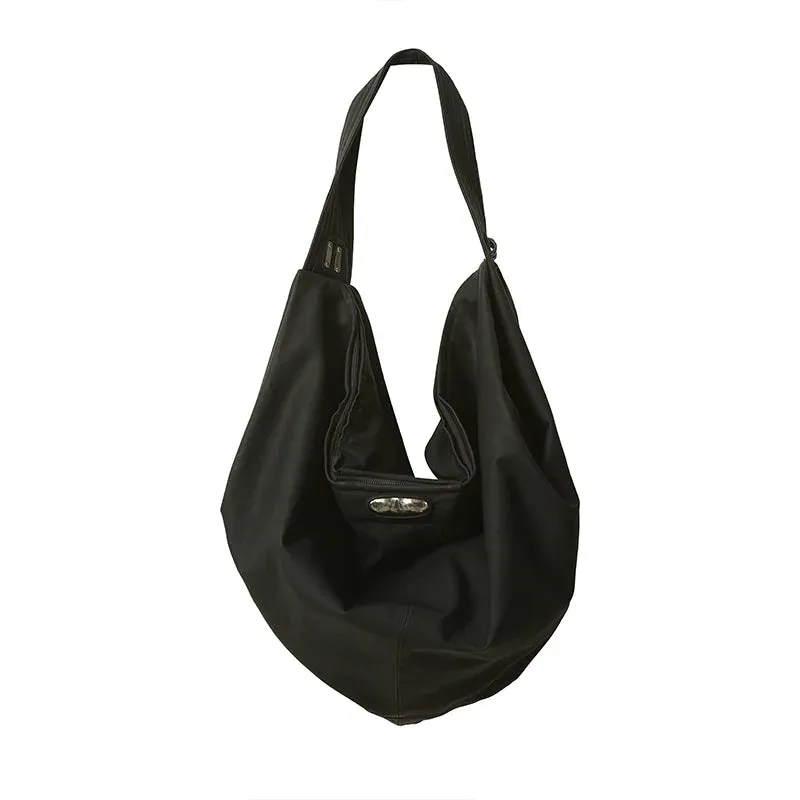 Silver Inlaid Hobo Bag