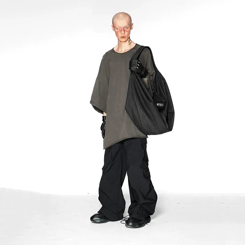 Silver Inlaid Hobo Bag