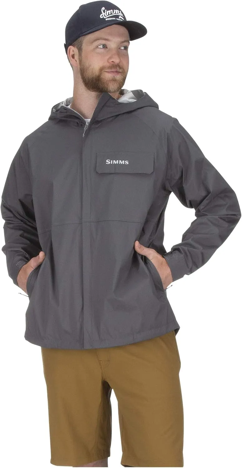 Simms Men’s Waypoints Rain Jacket, Waterproof Fishing Raincoat