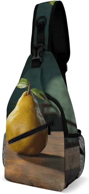 Sling Backpack Crossbody for Man Woman Pineapple on The Table Cross Body Adjustable Chest Bag