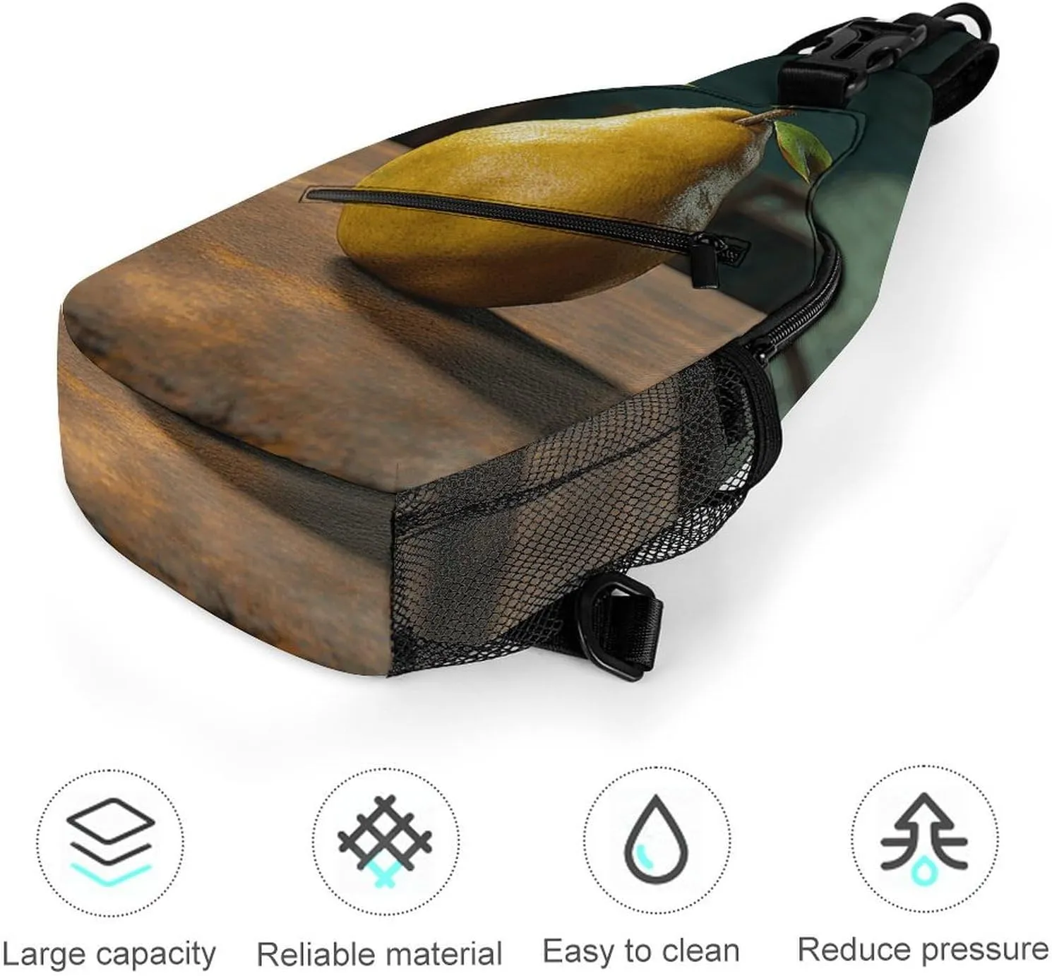 Sling Backpack Crossbody for Man Woman Pineapple on The Table Cross Body Adjustable Chest Bag