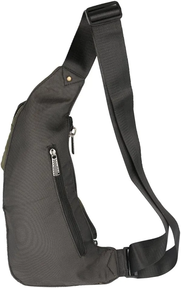 Sling Bag - Small Crossbody Chest Backpack For Men & Women, Lightweight Shoulder Bag - Green