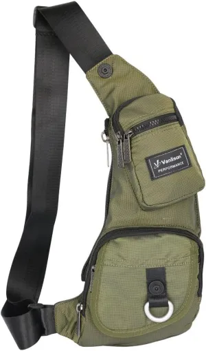 Sling Bag - Small Crossbody Chest Backpack For Men & Women, Lightweight Shoulder Bag - Green