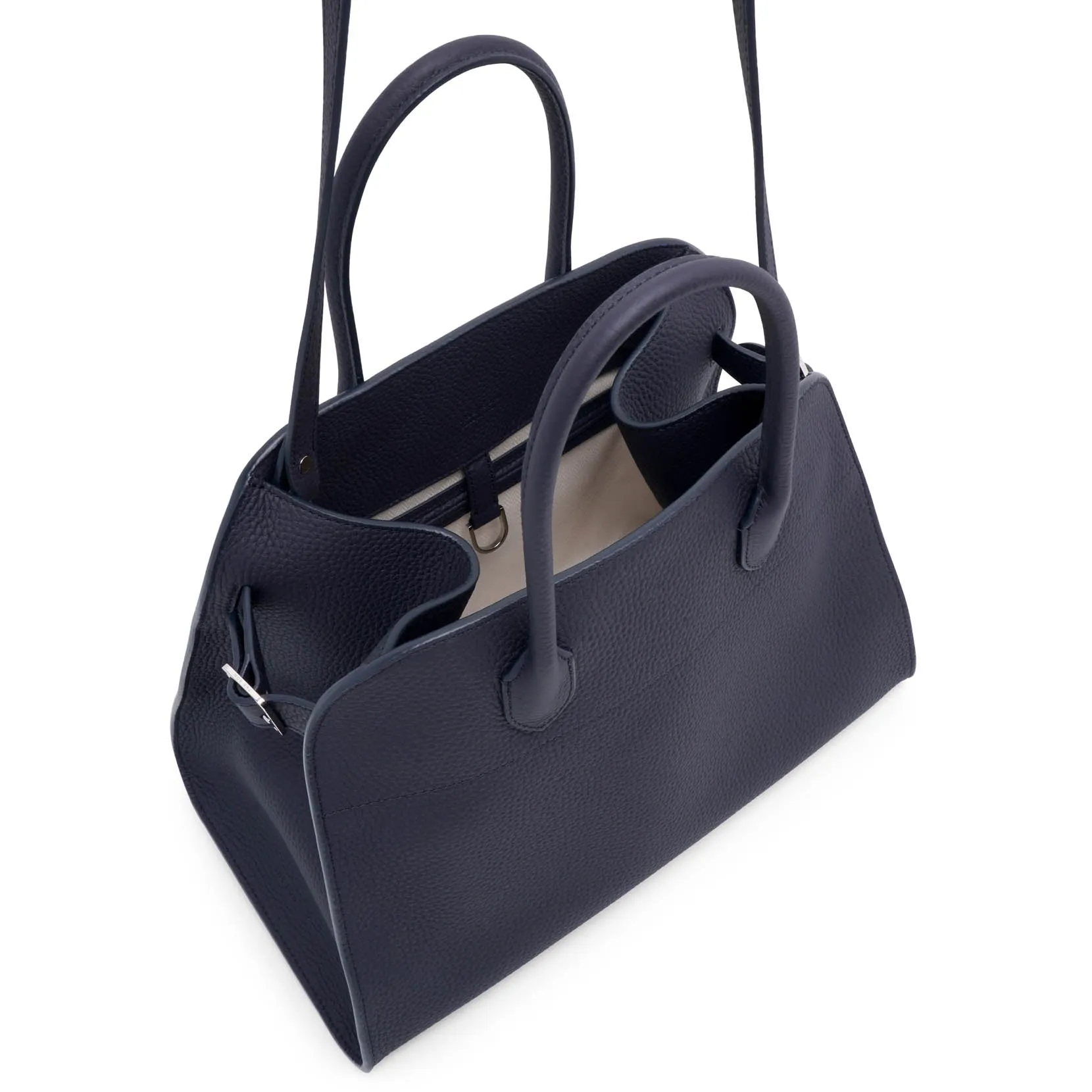 Soft Margaux 12 dark blue leather bag