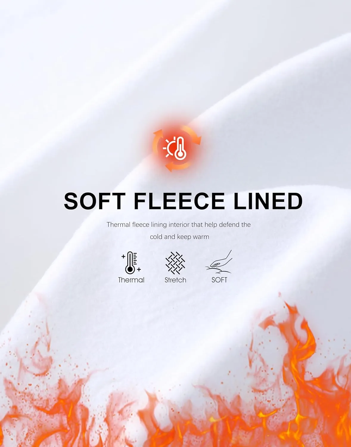 Soothfeel Women's Fleece Lined Joggers Water Resistant High Waisted Sweatpants Winter Warm Thermal Running Hiking Pant Pocket