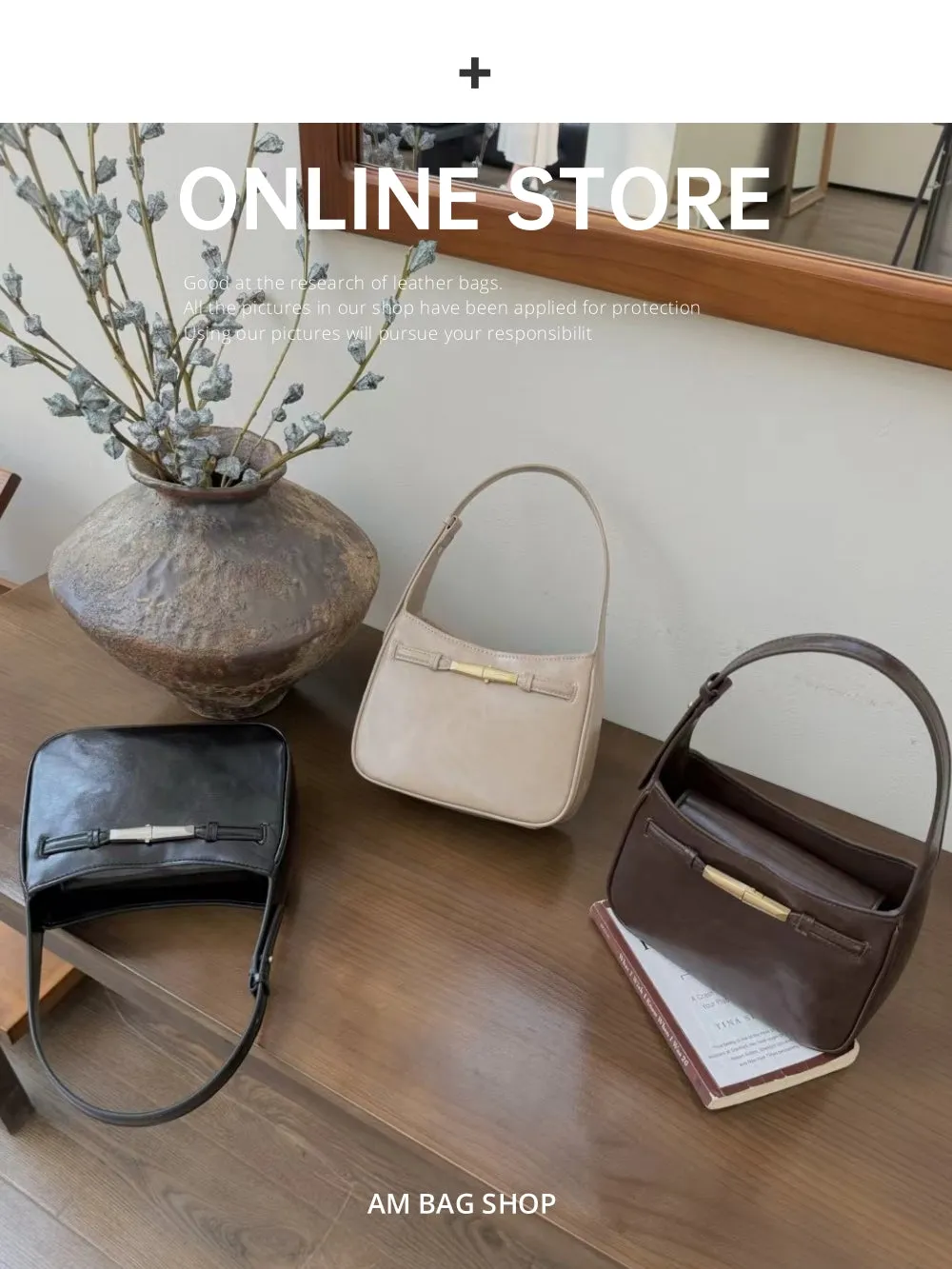 Sophisticated Leather Hobo Bag