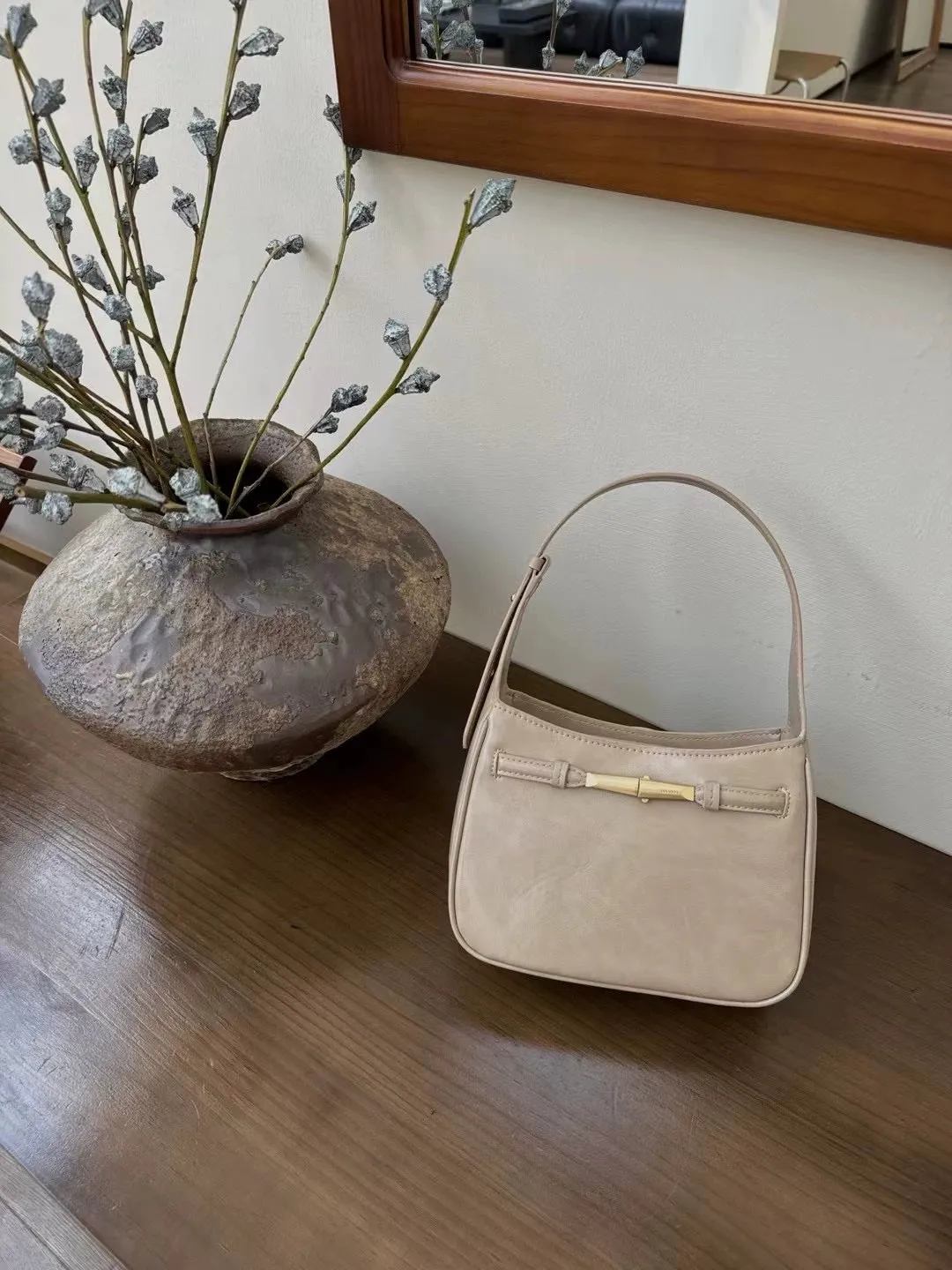 Sophisticated Leather Hobo Bag