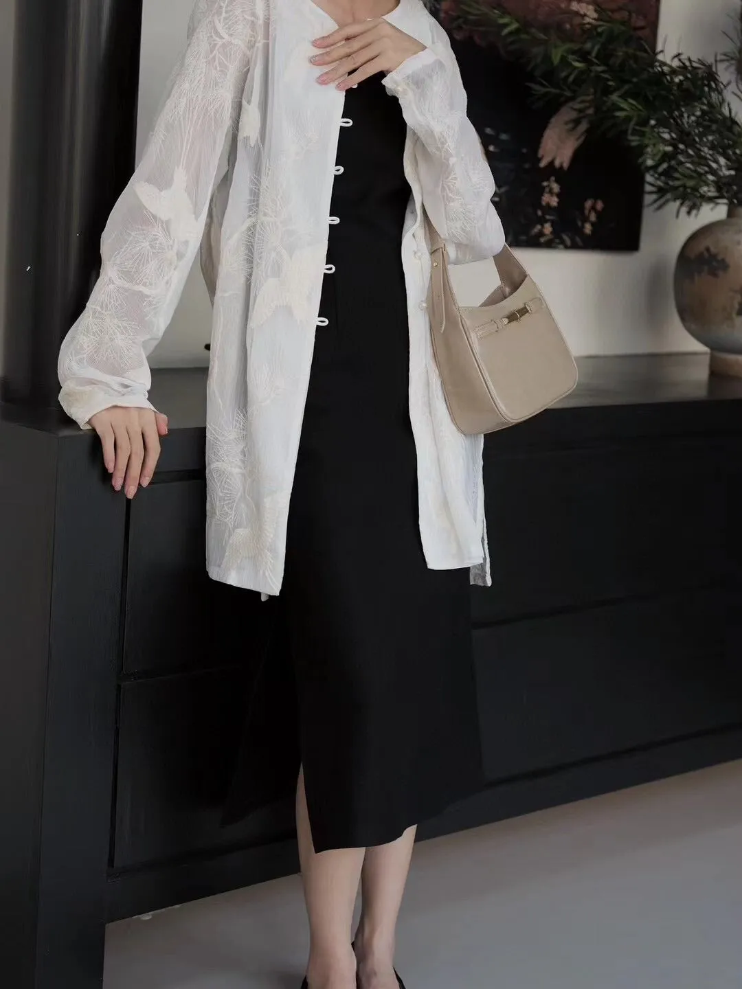 Sophisticated Leather Hobo Bag