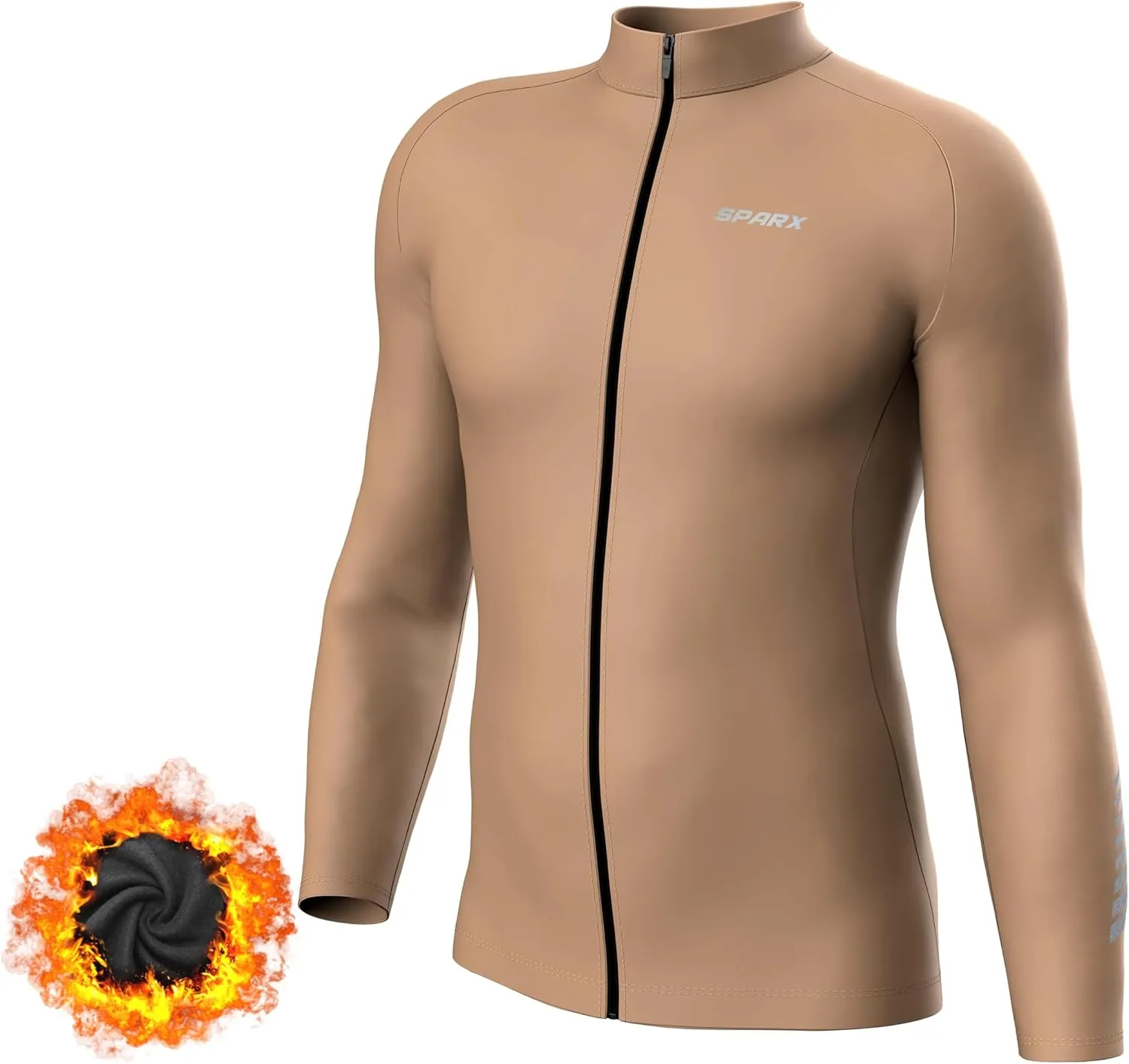 Sparx Men Winter Cycling Jerseys Bike Bicycle Long Sleeve Thermal Fleece Cold Weather Jacket