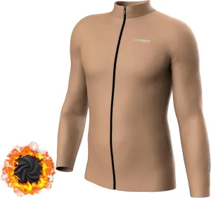 Sparx Men Winter Cycling Jerseys Bike Bicycle Long Sleeve Thermal Fleece Cold Weather Jacket