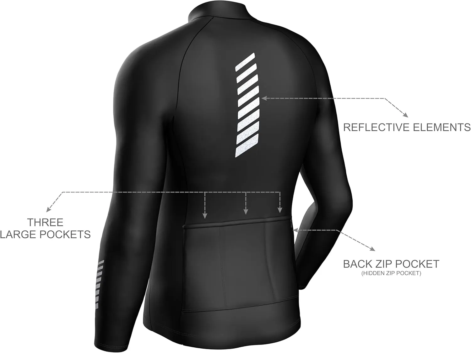 Sparx Men Winter Cycling Jerseys Bike Bicycle Long Sleeve Thermal Fleece Cold Weather Jacket