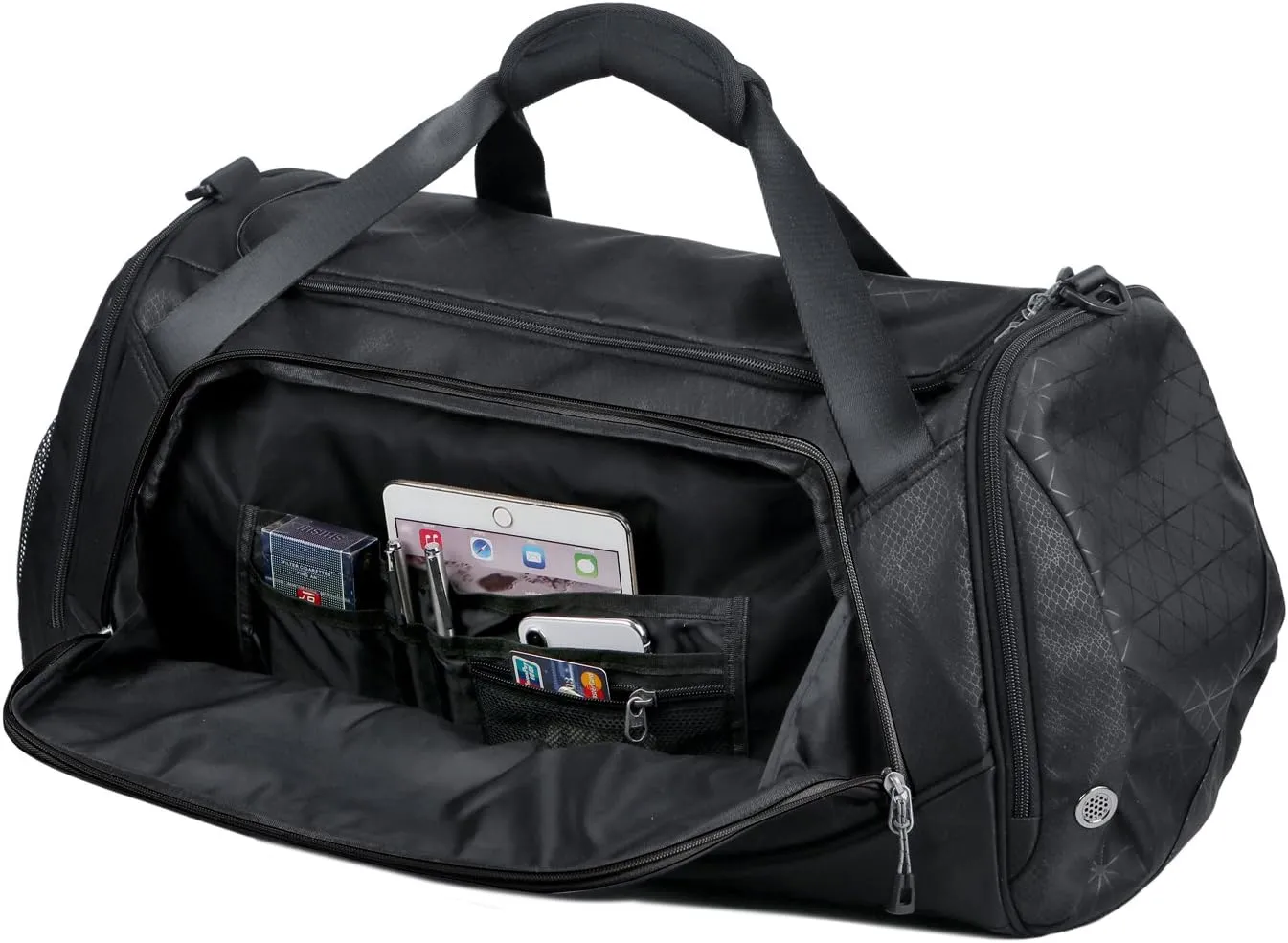 Sports Travel Duffel Gym Bag for Men Women with Shoes Compartment - Mouteenoo