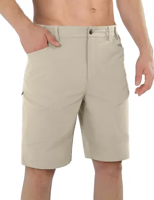 Stlight Men's Hiking Cargo Shorts Quick Dry Lightweight Tactical Shorts with Multi Pocket for Camping Fishing Golf