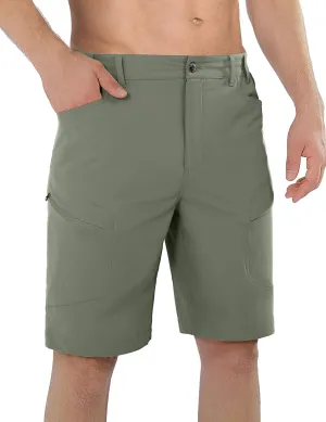 Stlight Men's Hiking Cargo Shorts Quick Dry Lightweight Tactical Shorts with Multi Pocket for Camping Fishing Golf