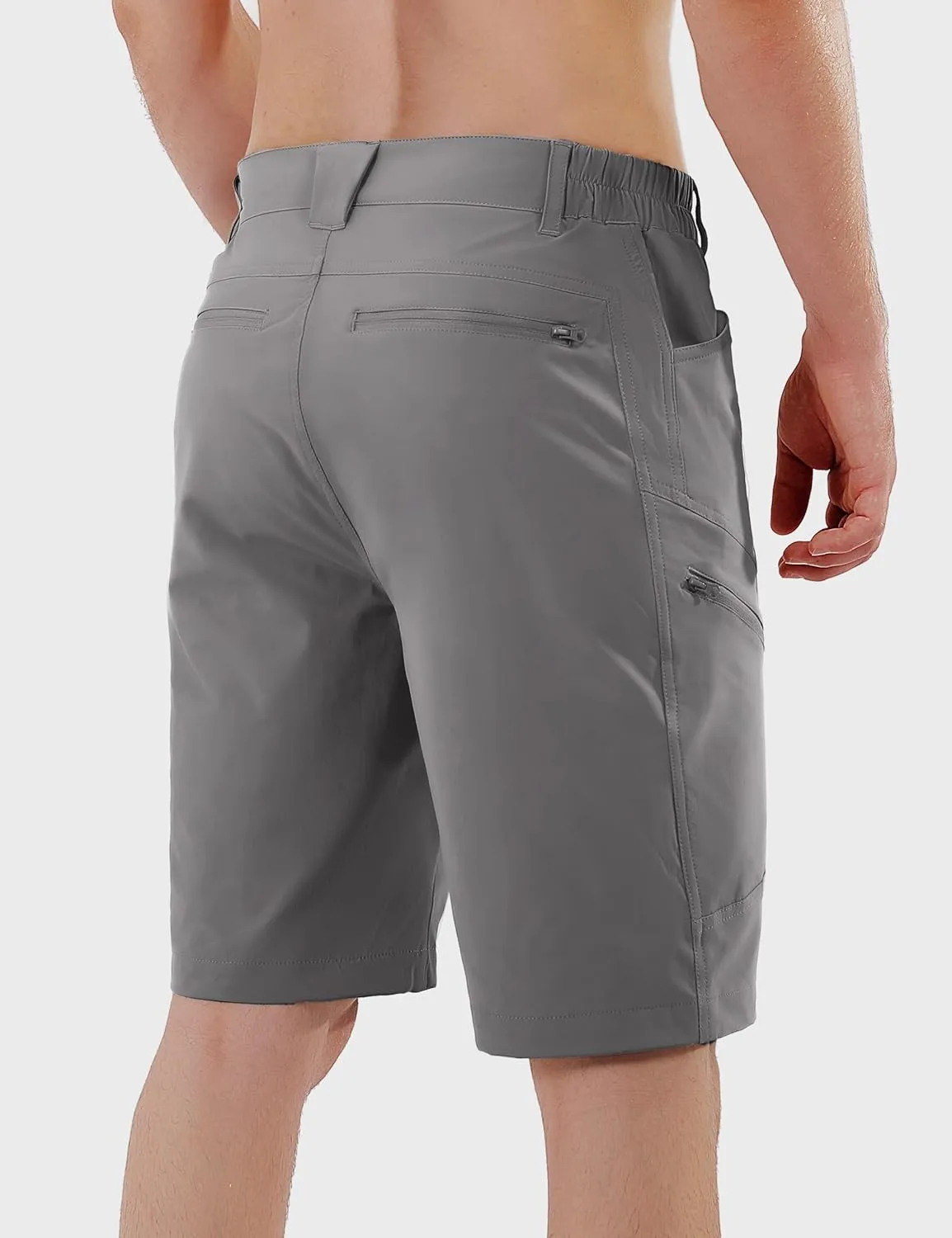 Stlight Men's Hiking Cargo Shorts Quick Dry Lightweight Tactical Shorts with Multi Pocket for Camping Fishing Golf